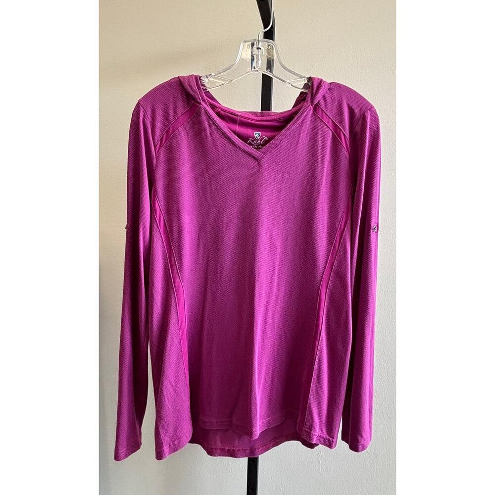 Kuhl Women's Purple Hooded Long Sleeve Athletic Shirt Size M #52827